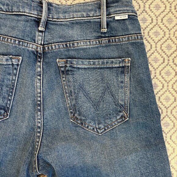 NWT MOTHER The Hustler Roller Ankle - Slip And Fall Blue (Medium) / 27 - Picture 2 of 6